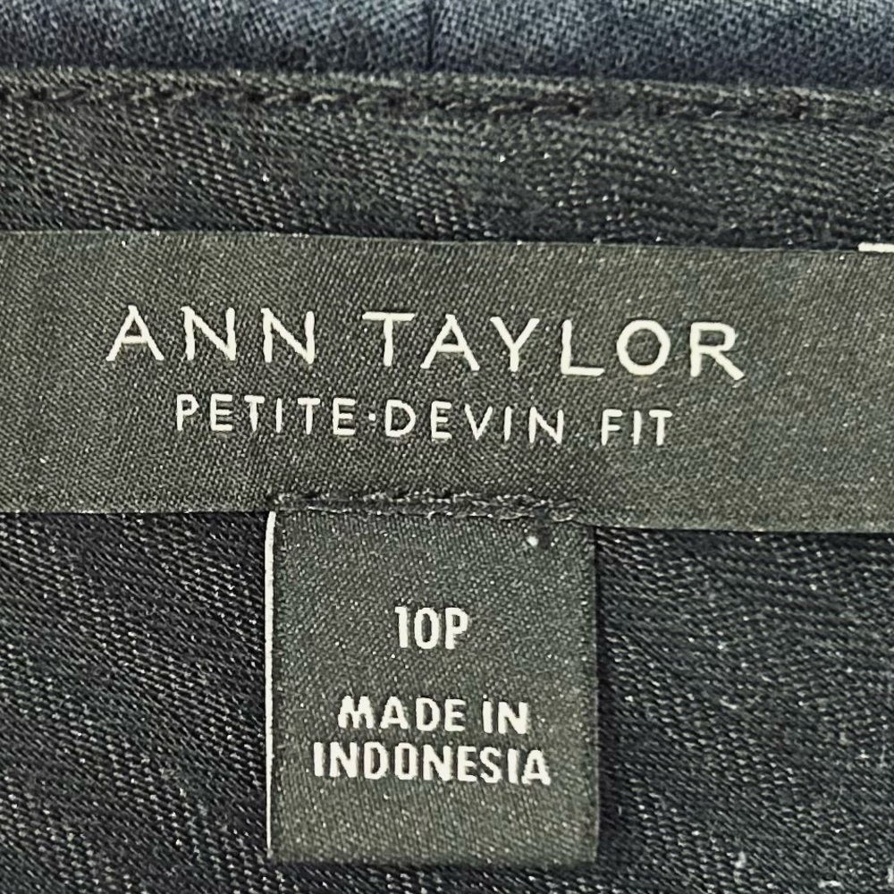 Ann Taylor Work Pants, 10P, Devin Fit, Sky deep navy